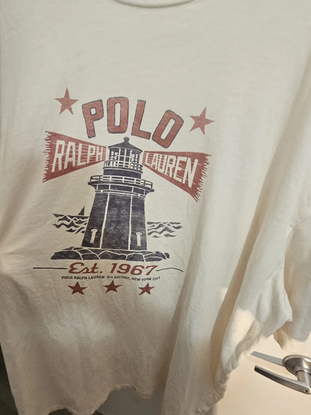 Polo Ralph Lauren Est. 1967 Lighthouse Graphic T-Shirt 4XLT Excellent Condition